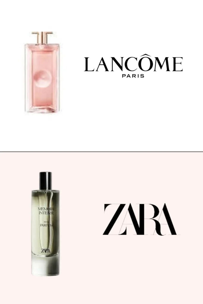 Zara memoire intense and Lancome Idole