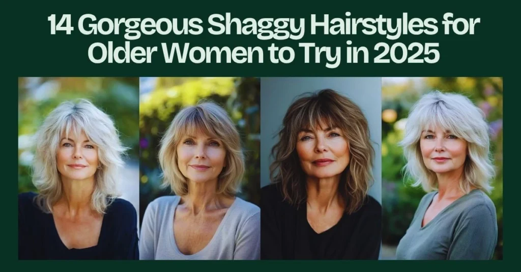 14 Gorgeous Shaggy Hairstyles for Older Women to Try in 2025