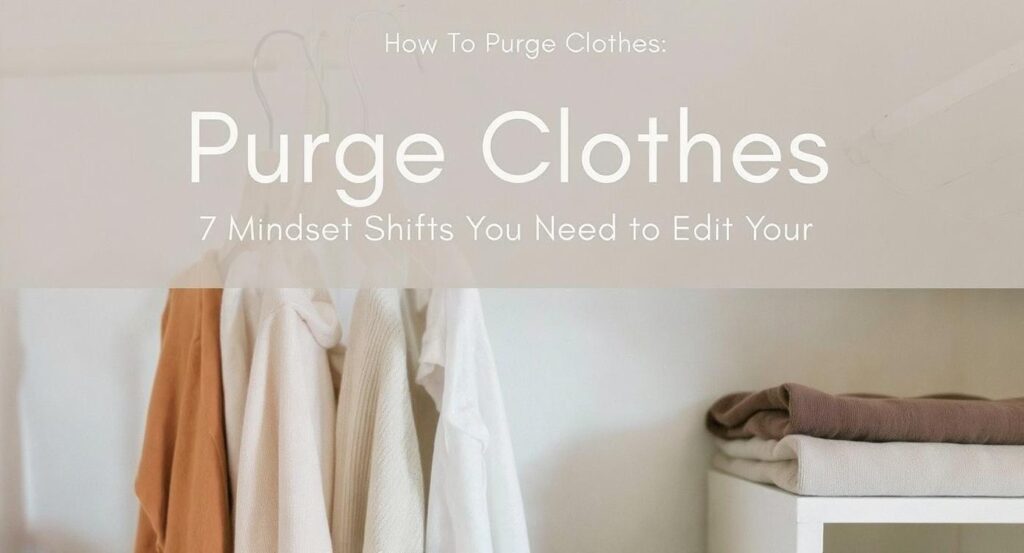How To Purge Clothes