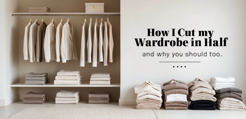 How I Cut My Wardrobe In Half and Why You Should Too