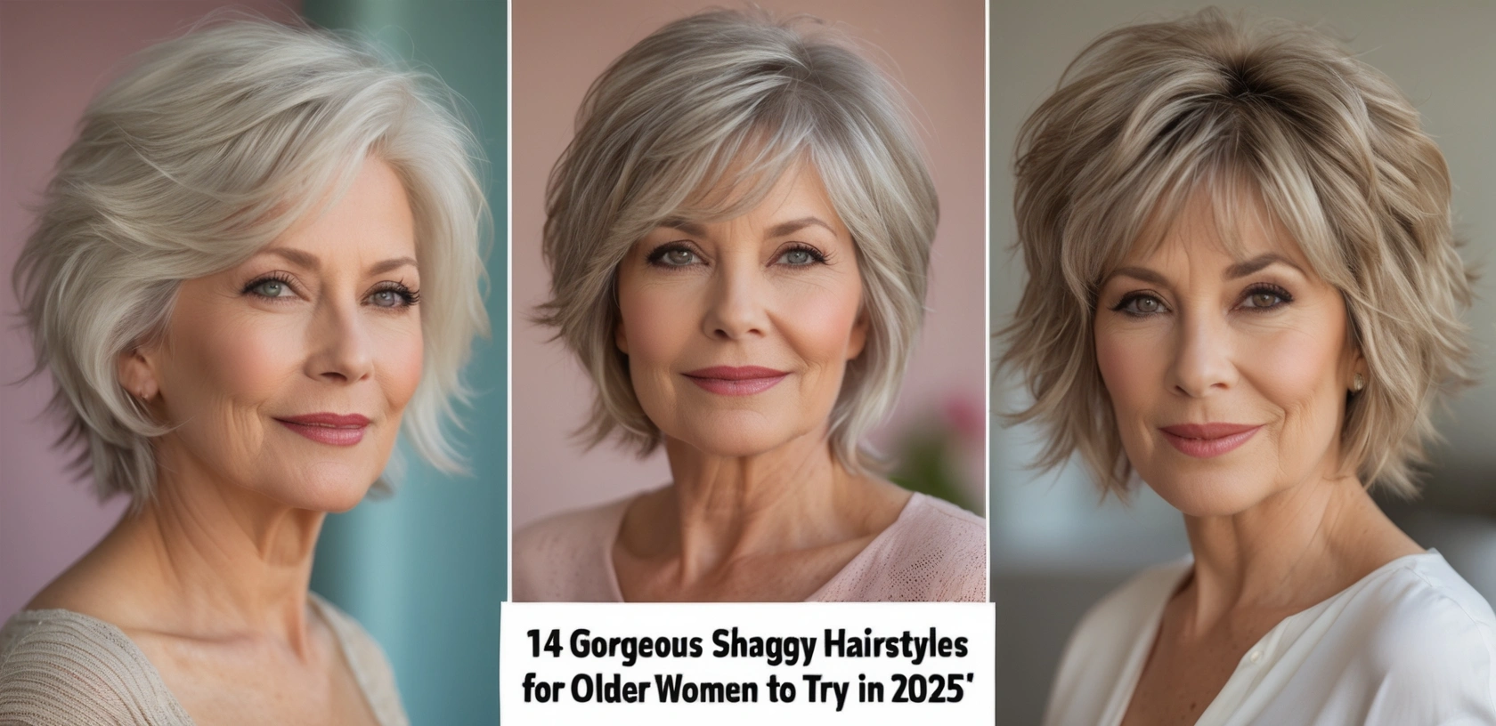 14 Gorgeous Shaggy Hairstyles for Older Women to Try in 2025