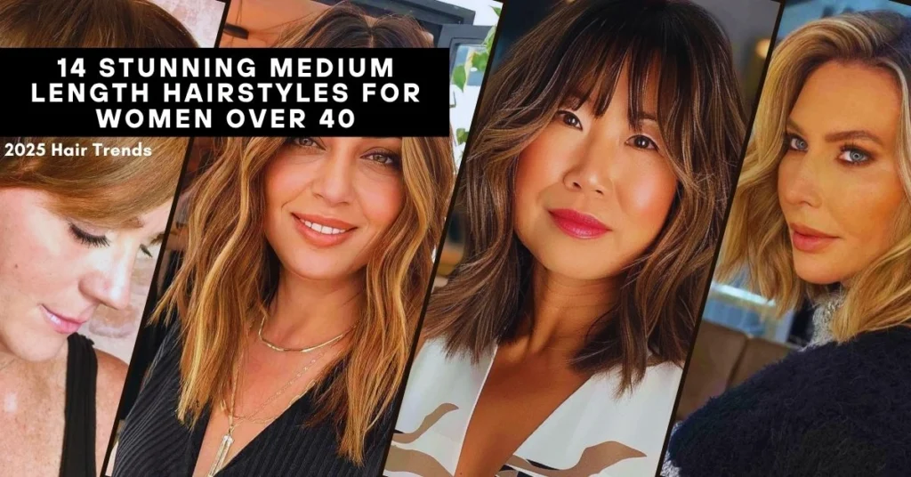 14 Stunning Medium Length Hairstyles for Women Over 40
