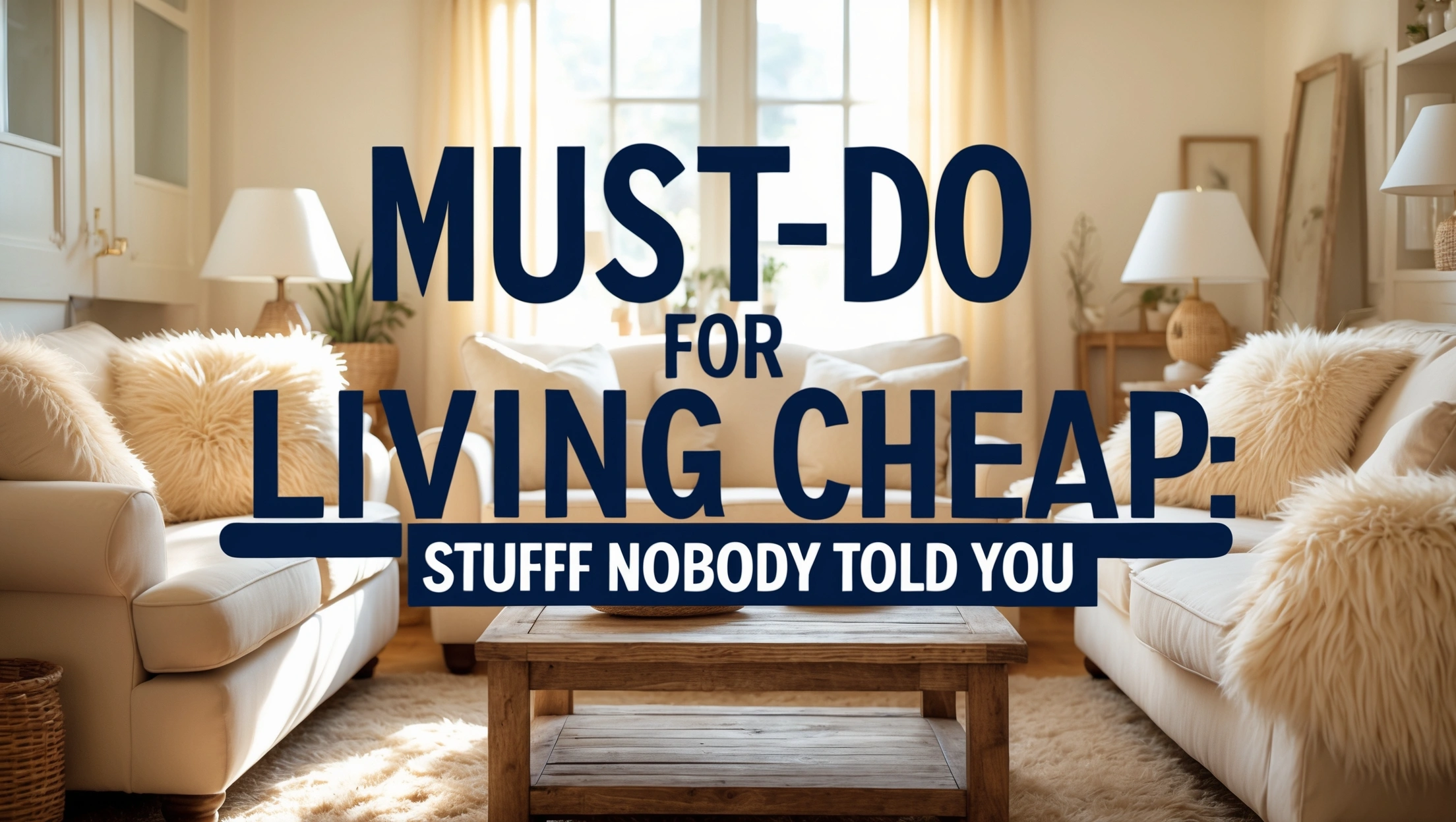 Must Do for Living Cheap: Stuff Nobody Told You