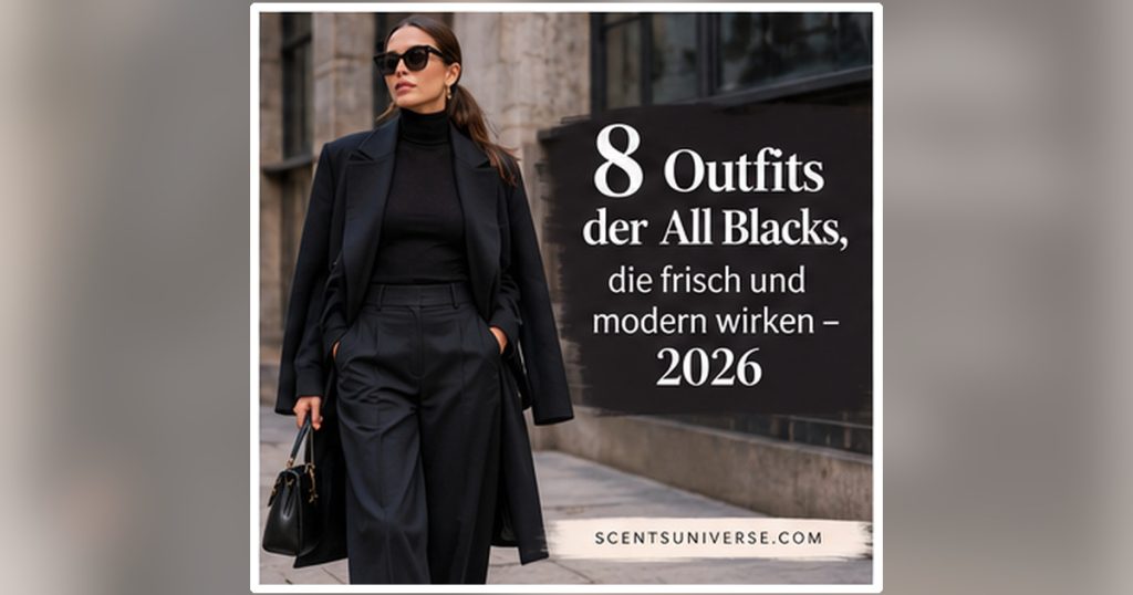 8 All-Black-Outfits, die frisch und modern wirken – 2026