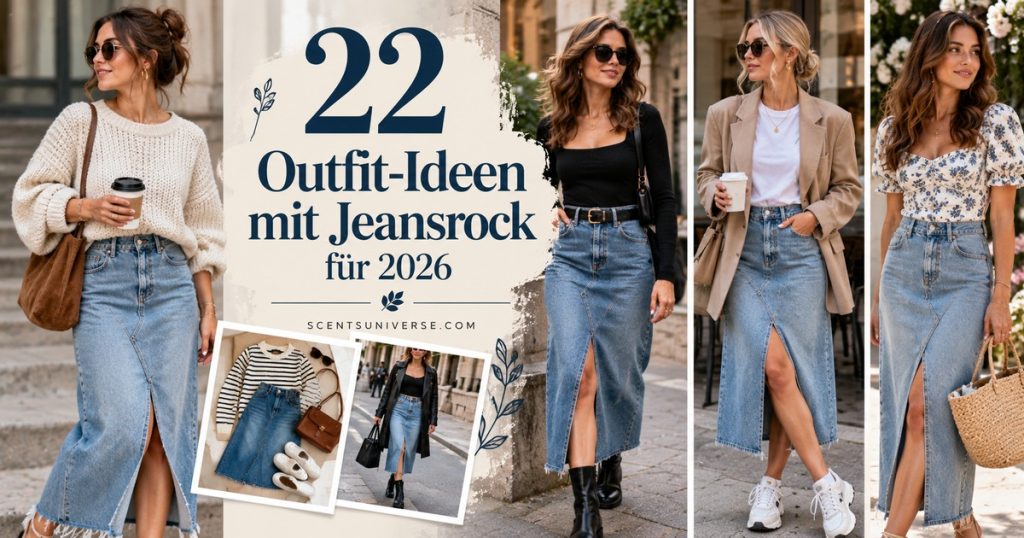 22 Outfit-Ideen mit Jeansrock für 2026