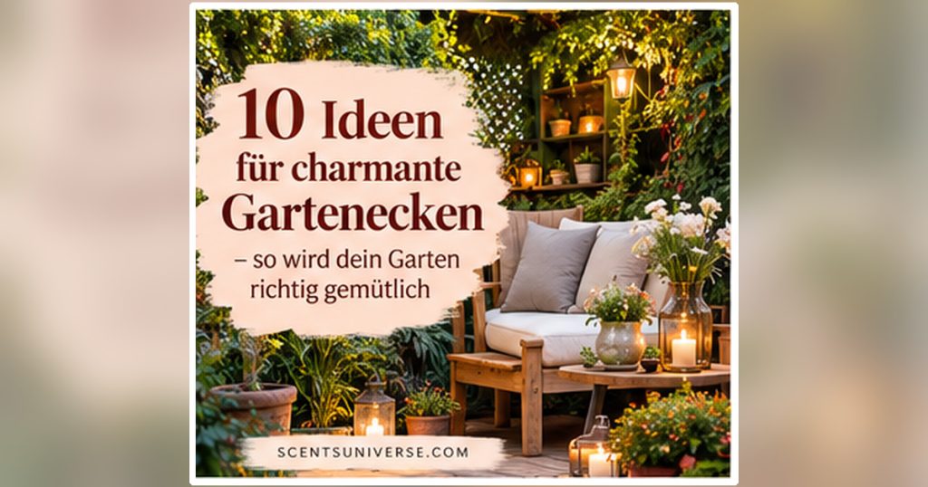 10 Ideen für charmante Gartenecken – so wird dein Garten richtig gemütlich