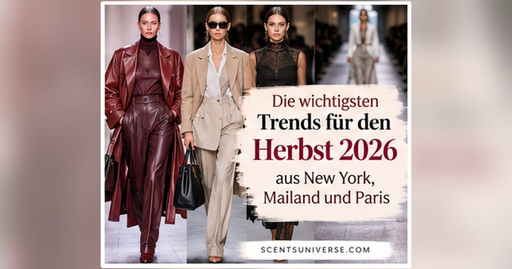 Die wichtigsten Trends für den Herbst 2026 aus New York, Mailand und Paris